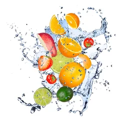 Zelfklevend Fotobehang Vers fruit in waterplons © Jag_cz