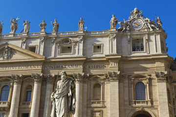 Fototapeta na wymiar Bazylika Świętego Piotra, Rzym, Watykan