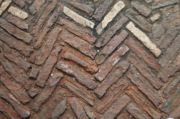 floor of chevron pattern