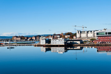 Fototapeta na wymiar Harbor in Oslo