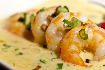 Japanische Garnelensuppe