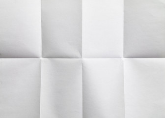 white sheet of paper folded