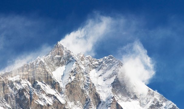 panoramatic view of Lhodse and Nuptse