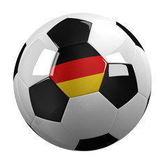 Germany Soccer Ball - with clipping path