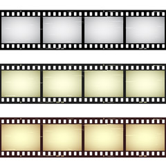 vector scratched seamless film strips