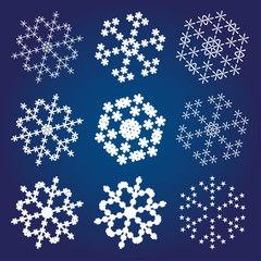 vector snowflakes