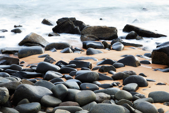 Fototapeta beach rocks
