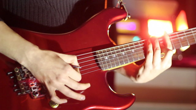 Red,rock guitar