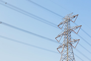 Electricity pylons