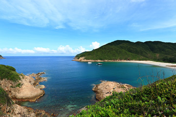 Sai Wan beach in Hong Kong