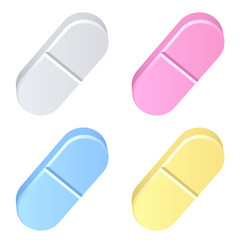 vector colored tablets