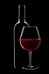 Backlit Red Wine