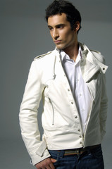attractive fashion man shot in studio