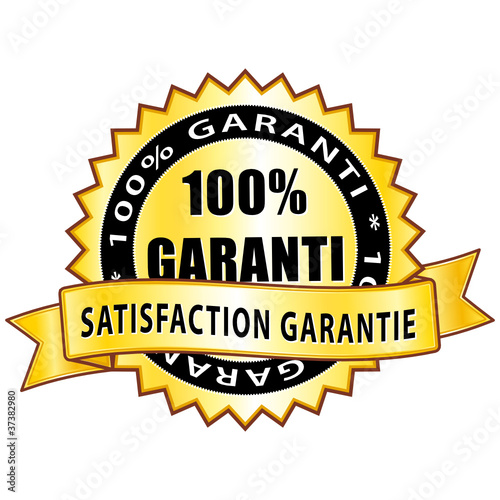 "100 % garanti. Satisfaction produit garantie." fichier vectoriel libre ...