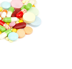 pills isolated on white background