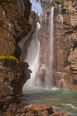 Tall majestic waterfall