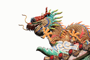 Fototapeta premium Chinese dragon isolated.