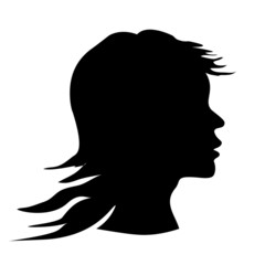 Vector woman silhouette