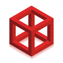 Vector cube created cubes