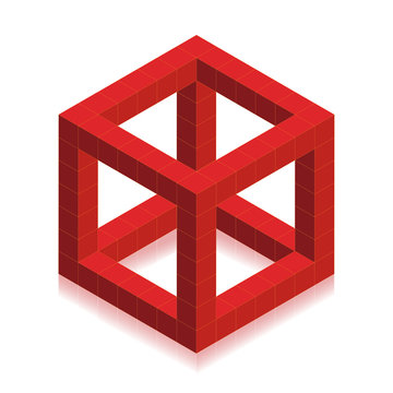 Vector cube created cubes