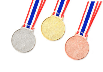 gold, silver, bronze Medal & Ribbon for 1-2-3 place