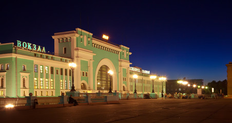 Fototapeta na wymiar Stacja kolejowa w Nowosybirsku
