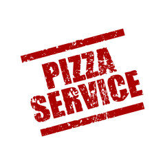 stempel eckig pizza-service I