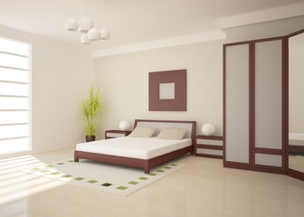 white bedroom design in the home