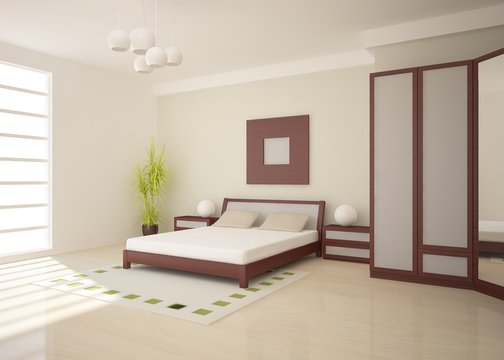 white bedroom design in the home
