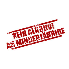 stempel eckig kein alkohol an minderjährige I
