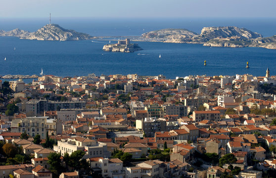 Marseille, vue de Notre Dame de la Garde.