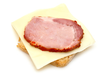 ham sandwich with cheese