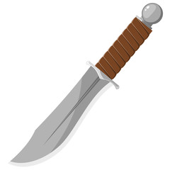 Vector illustration of a sharp knife