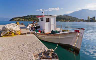 Traditioanl Greek fishing boat