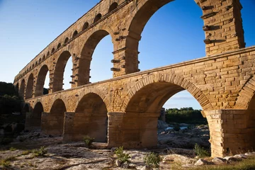 Photo sur Plexiglas Monument artistique Pont du Gard, Languedoc-Roussillon, France