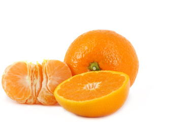 Tangerine isolated on white background
