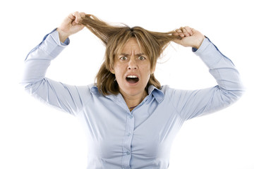their hair pulled