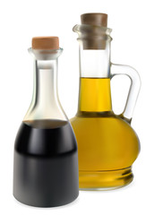 balsamic vinegar and olive oil