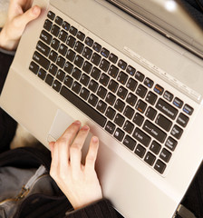 Fototapeta premium laptop keyboard