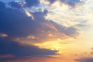 Sunset sky