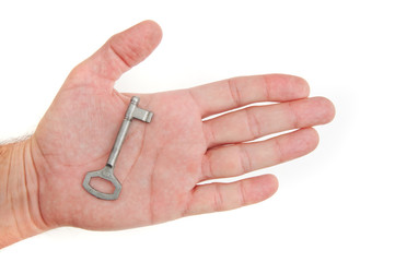 Hand with a key