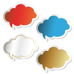 Vector speech bubbles