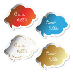 Vector speech bubbles