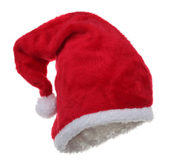 Obraz na płótnie Canvas Santa Claus hat isolated on white