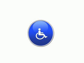 Blue Handicap button