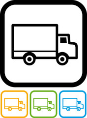 Vector delivery truck icon