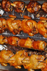 Roasting chickens