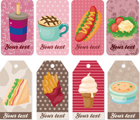 Cartoon fast-food card