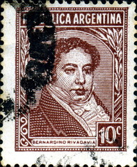 Bernardino Rivadavia. Republica Argentina.