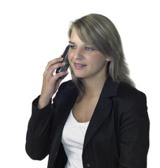 business girl on the mobile phone